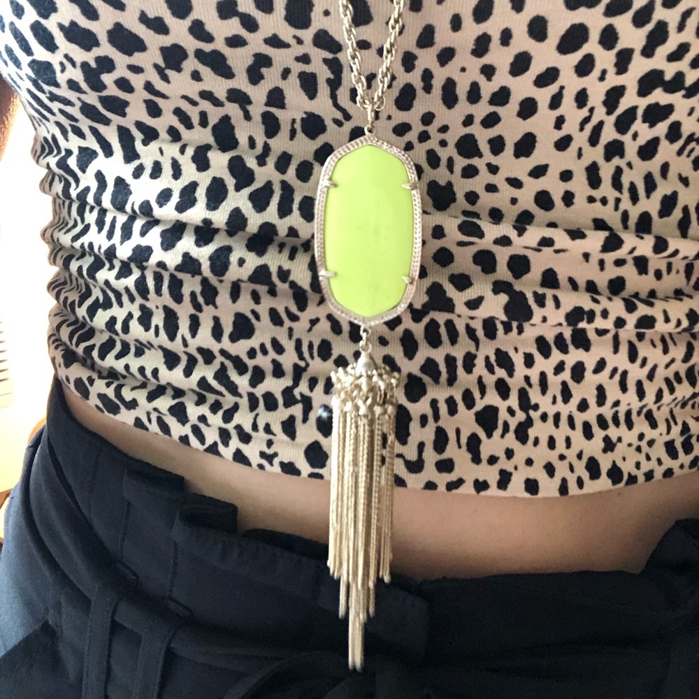 Kendra Scott Rayne Gold Long Pendant Necklace